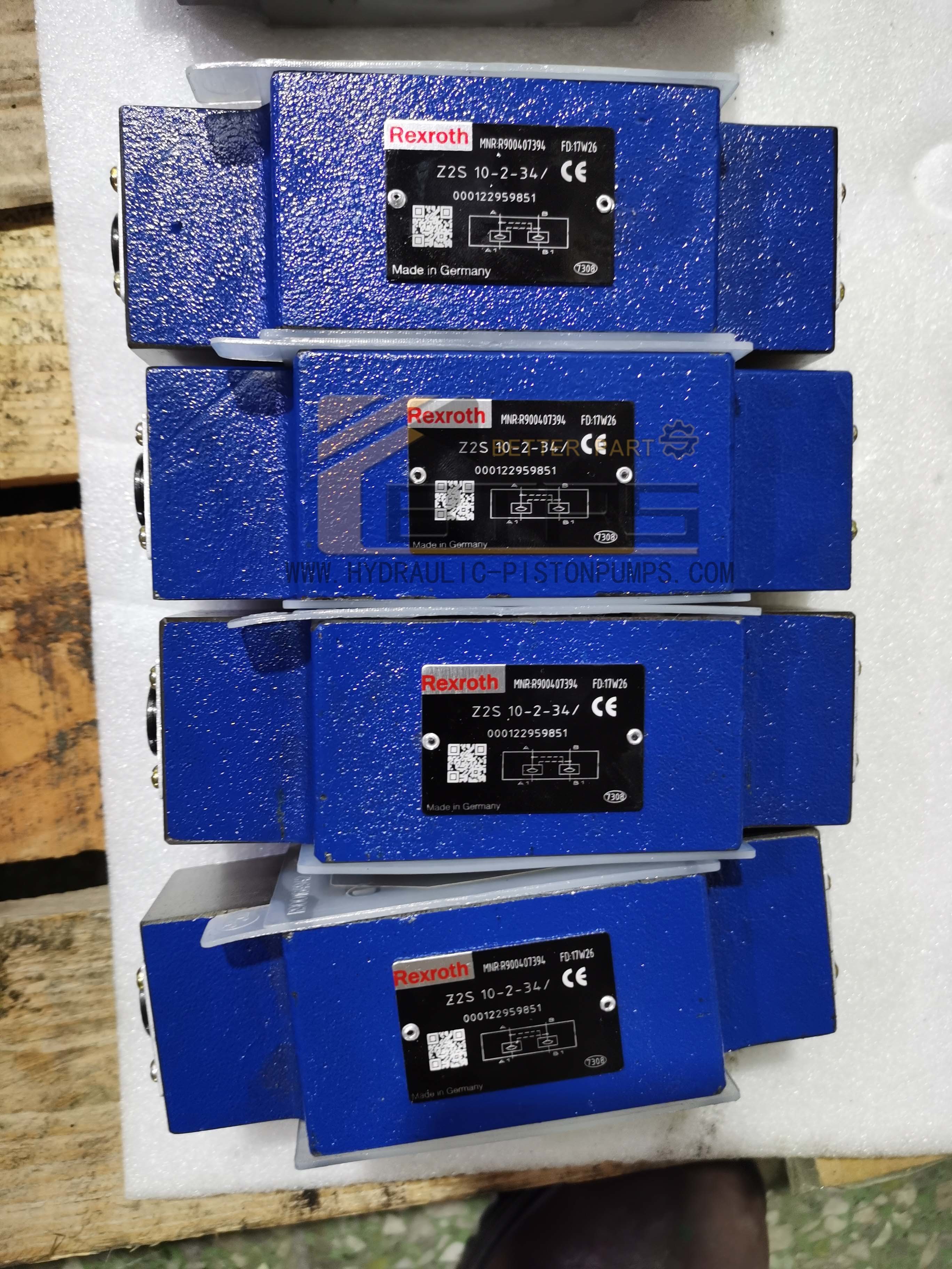 Double Throttle Hydraulic Check Valve Rexroth Z2FS Z2FS6 Z2FS10